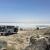 Jun 29: Spiral Jetty in the heat of the day; in five years of visits, have never seen the water this far out