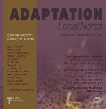 Adaptations, October 10 through November 22
