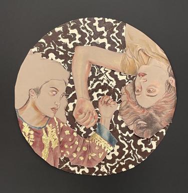 Imaan Saeed, "Dual Identities", mixed media