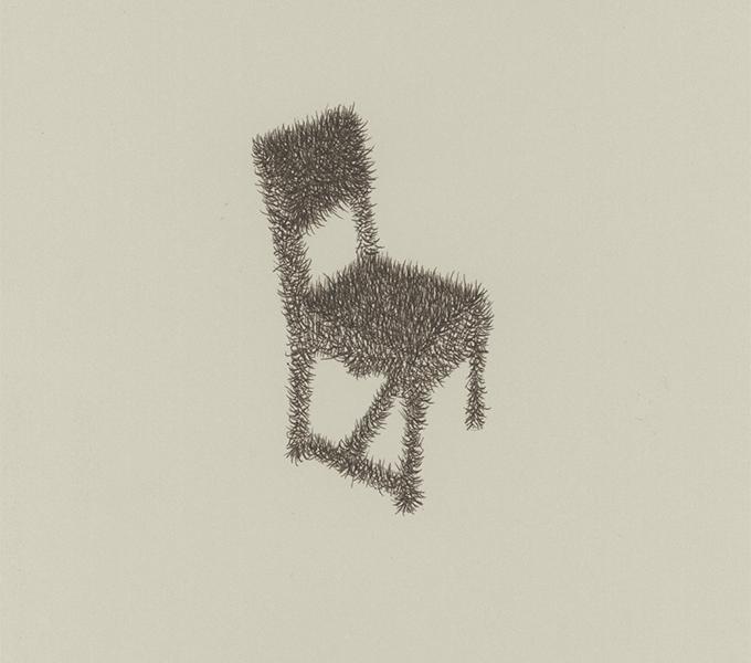 Chair on tan background